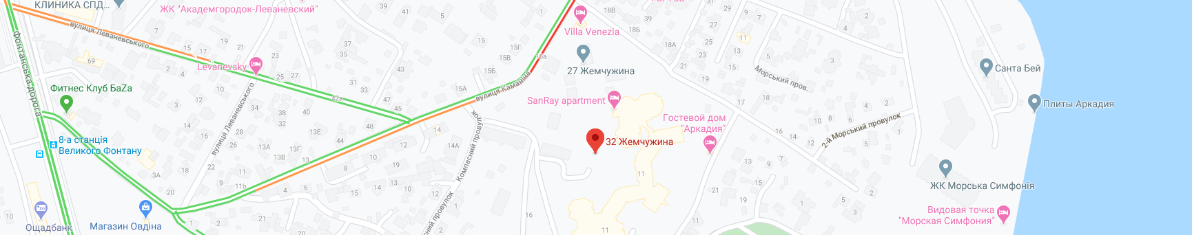 Нажмите, что бы открыть Google Maps Карта Google ЖК 32 Жемчужина