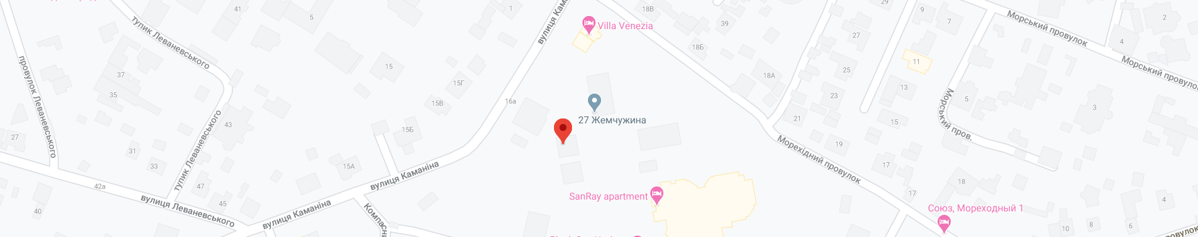 Карта Google ЖК 43 Жемчужина