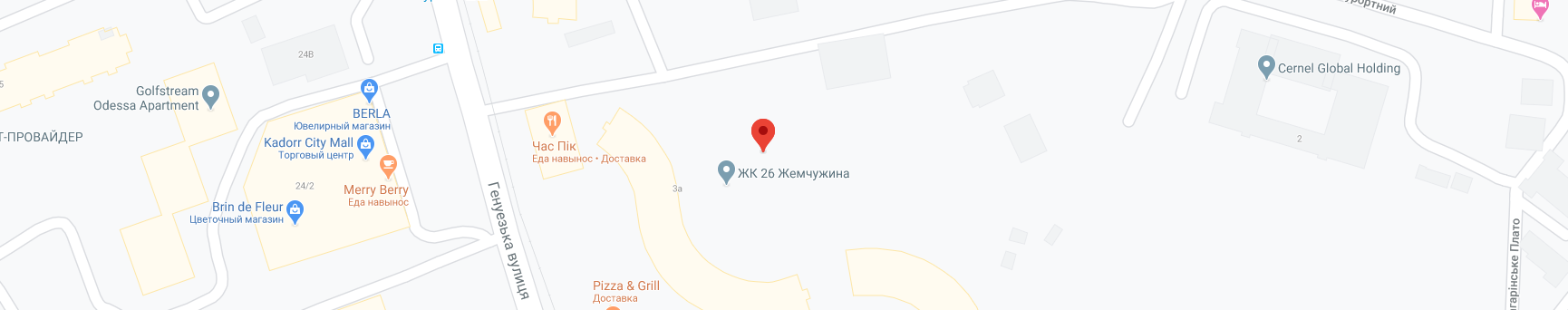 Карта Google ЖК 51 Жемчужина